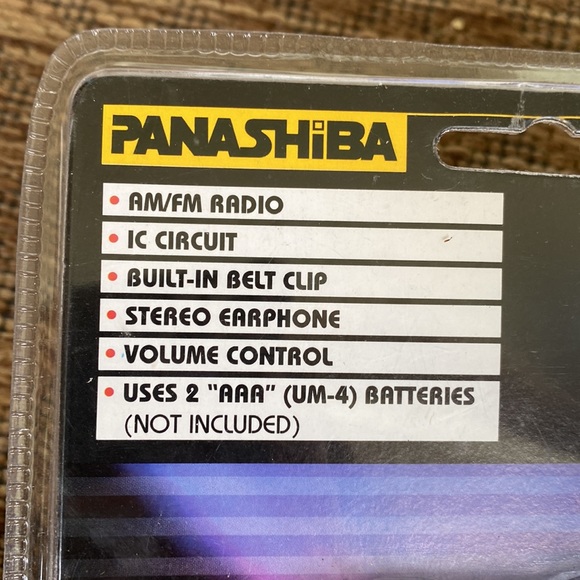 Vintage panashiba am/fm radio with stereo earphones - Picture 4 of 7